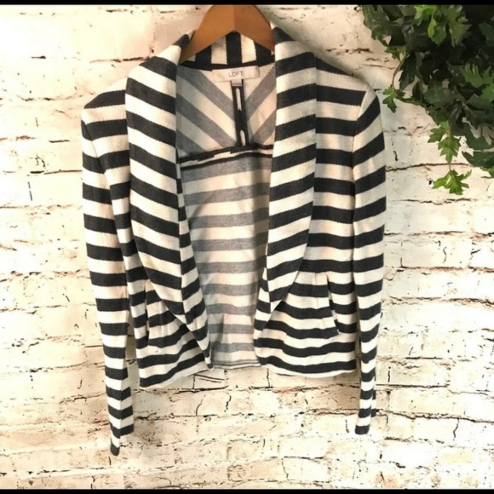 Ann Taylor Loft Striped Blazer